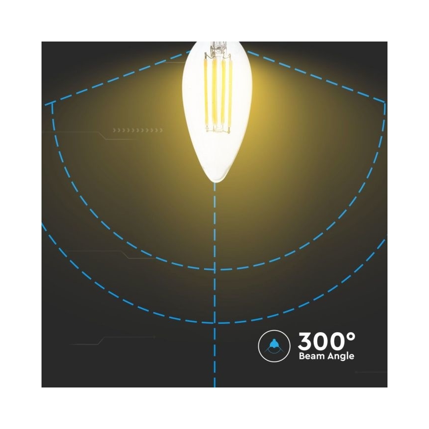 LED Prigušiva žarulja FILAMENT E14/4W/230V 3000K