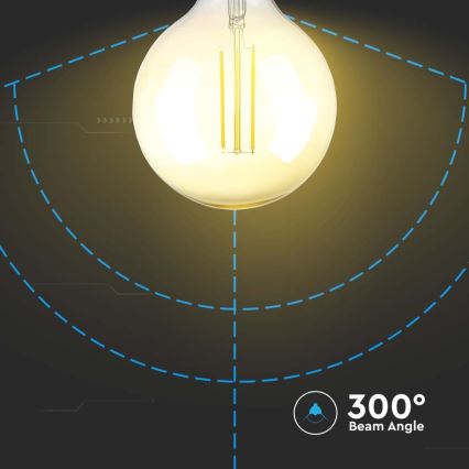 LED Prigušiva žarulja FILAMENT G125 E27/8W/230V 2200K