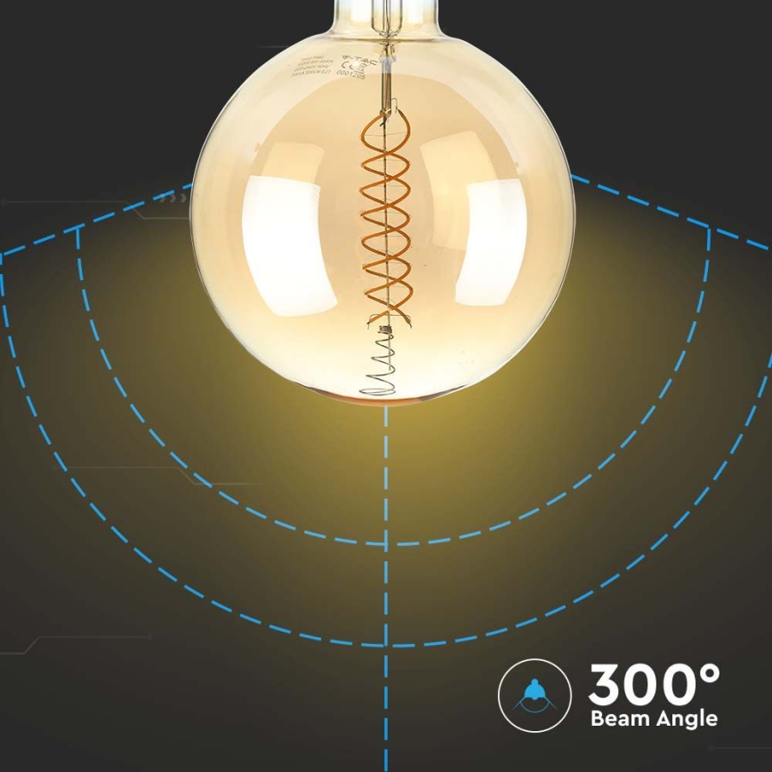 LED Prigušiva žarulja FILAMENT G200 E27/8W/230V 1800K