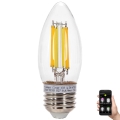 LED Prigušiva žarulja FILAMENT MESH Smart C35 E27/4,5W/230V 2700-6500K - Aigostar
