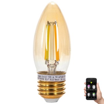 LED Prigušiva žarulja FILAMENT MESH Smart C35 E27/4,5W/230V 2700-6500K - Aigostar