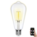 LED Prigušiva žarulja FILAMENT ST64 E27/6W/230V 2700-6500K Wi-Fi - Aigostar