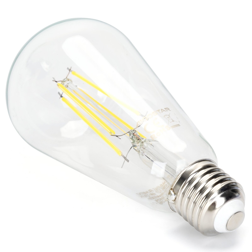 LED Prigušiva žarulja FILAMENT ST64 E27/6W/230V 6500K - Aigostar