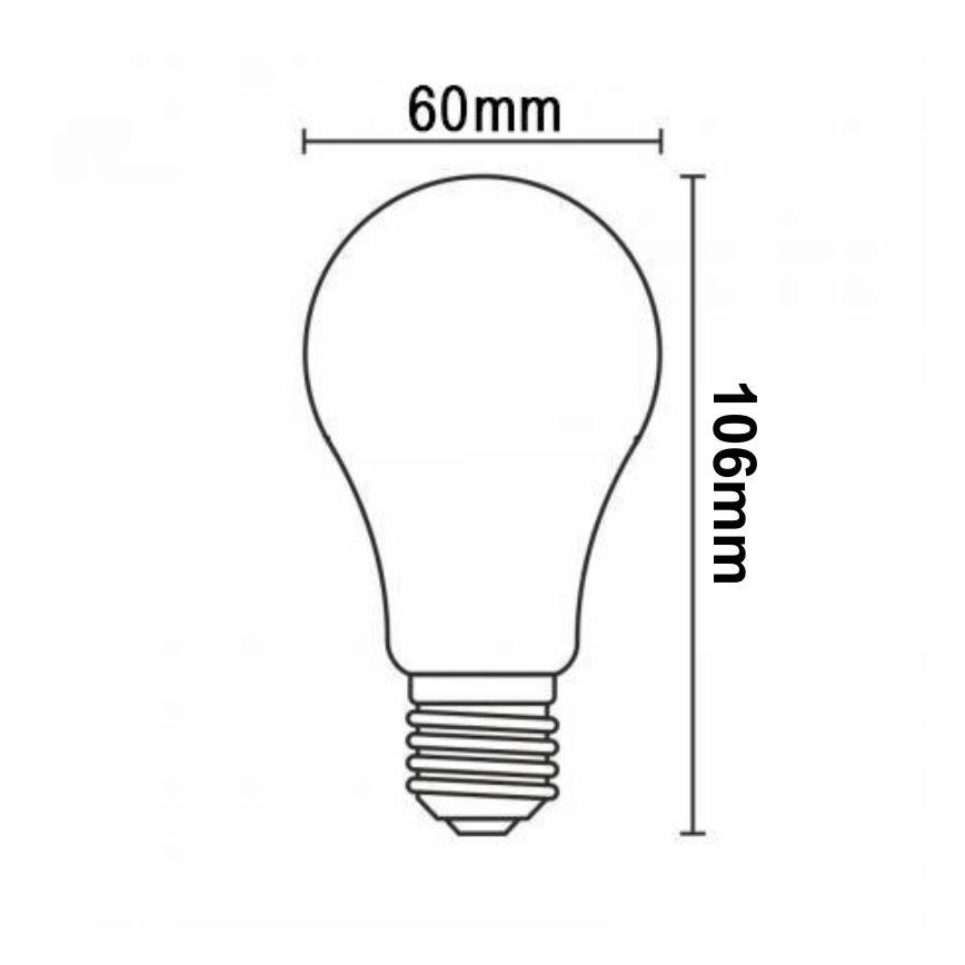 LED Prigušiva žarulja FILAMENT VINTAGE A60 E27/12W/230V 2000K