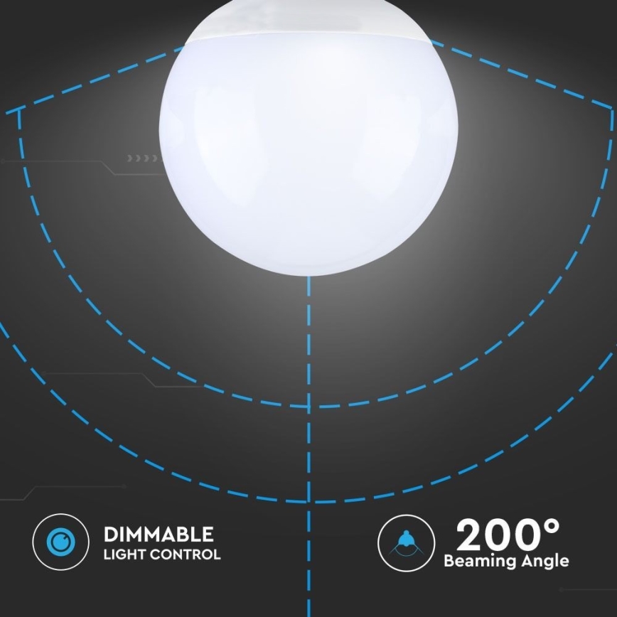 LED Prigušiva žarulja G120 E27/13W/230V 6400K