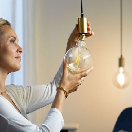 LED Prigušiva žarulja FILAMENT G125 E27/7W/230V 2700-6500K CRI 90 Wi-Fi - WiZ