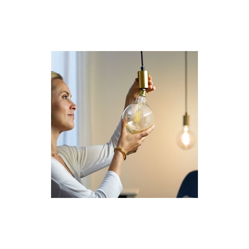 LED Prigušiva žarulja FILAMENT G125 E27/7W/230V 2700-6500K CRI 90 Wi-Fi - WiZ