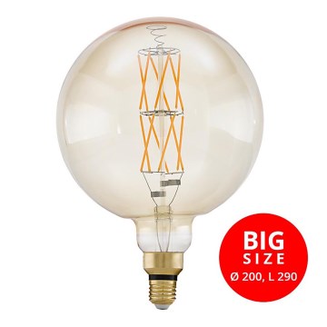 LED Prigušiva žarulja G200 E27/8W/230V 2100K - Eglo 11687