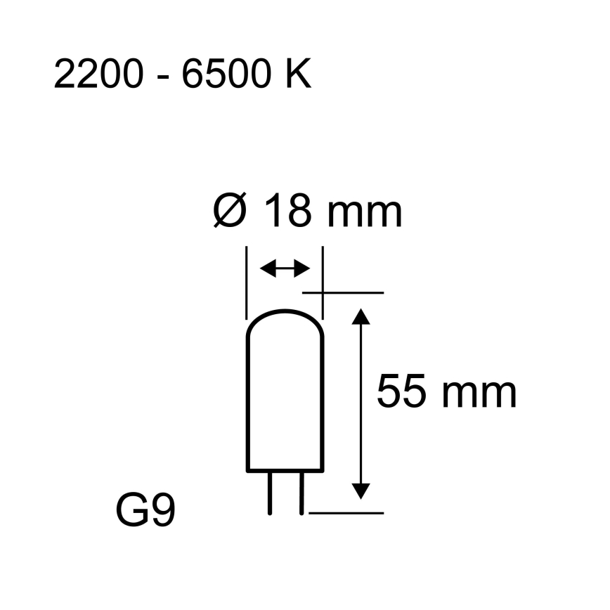 LED prigušiva žarulja G9/4W/230V 2200-6500K - Paulmann 28820