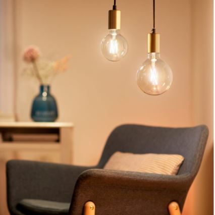 LED Prigušiva žarulja FILAMENT G95 E27/6,7W/230V 2700-6500K CRI 90 Wi-Fi - WiZ