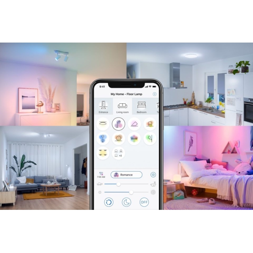 LED Prigušiva žarulja FILAMENT G95 E27/6,7W/230V 2700-6500K CRI 90 Wi-Fi - WiZ