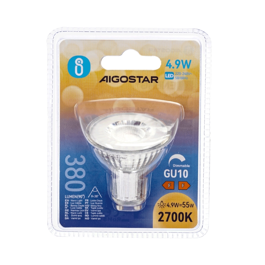 LED Prigušiva žarulja GU10/4,9W/230V 2700K - Aigostar