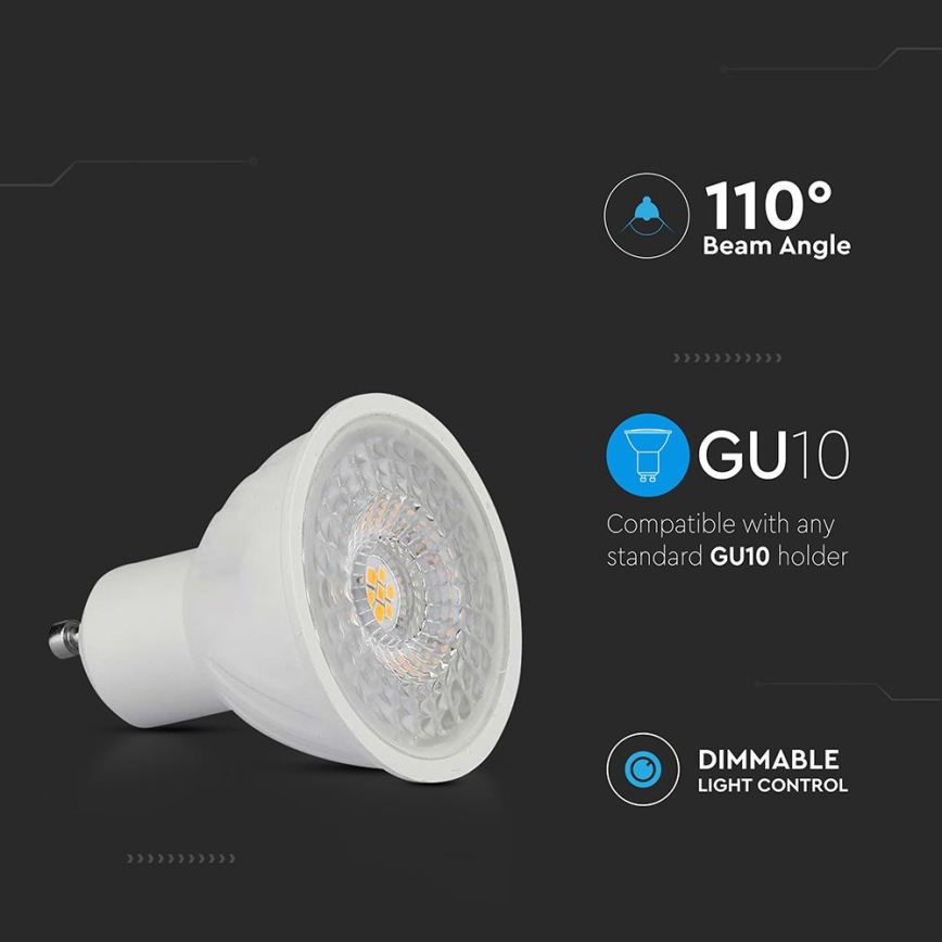 LED Prigušiva žarulja GU10/6W/230V 3000K 110°