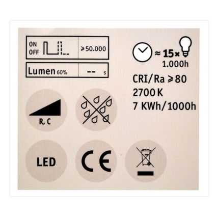 LED prigušiva žarulja GU10/7W/230V 2700K - Paulmann 28753