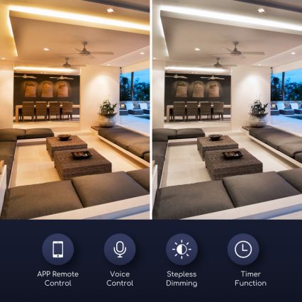 LED Prigušiva žarulja GU10/7W/230V 3000-6500K Wi-Fi - Aigostar