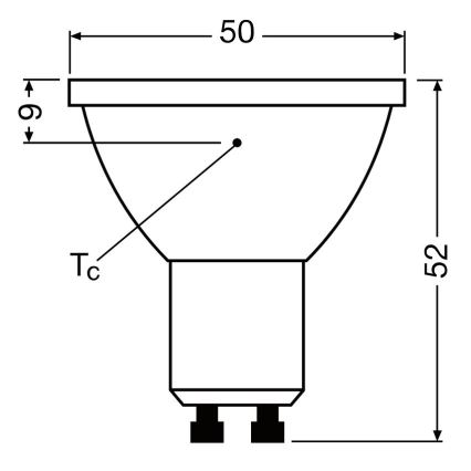 LED Prigušiva žarulja PAR16 GU10/3,7W/230V 4000K CRI 90 - Osram