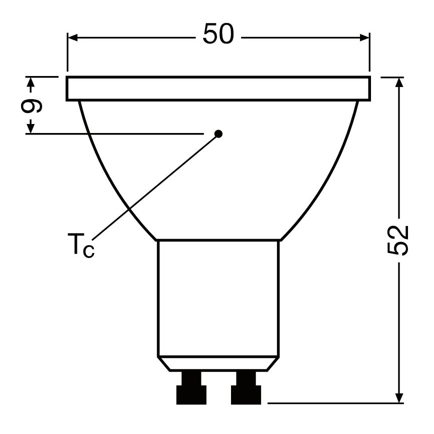 LED Prigušiva žarulja PAR16 GU10/3,7W/230V 4000K CRI 90 - Osram