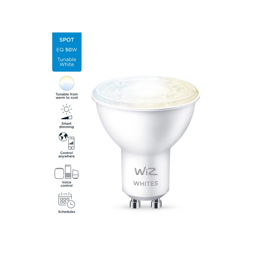 LED Prigušiva žarulja PAR16 GU10/4,7W/230V 2700-6500K CRI 90 Wi-Fi - WiZ