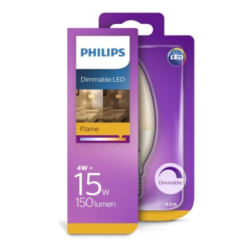 LED prigušiva žarulja Philips B38 E14/4W/230V 1850K