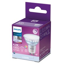 LED Prigušiva žarulja Philips GU10/6,2W/230V 4000K CRI 90