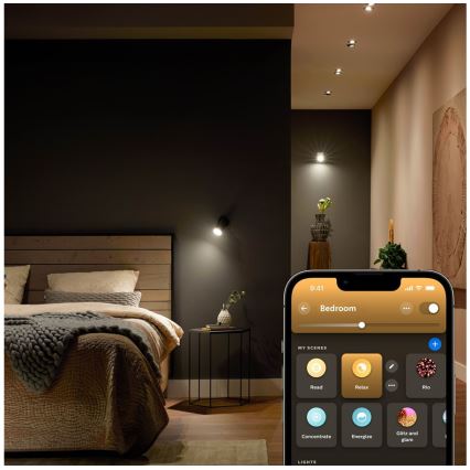 LED Prigušiva žarulja Philips Hue White Ambiance GU5,3/MR16/5,1W/12V 2200-6500K