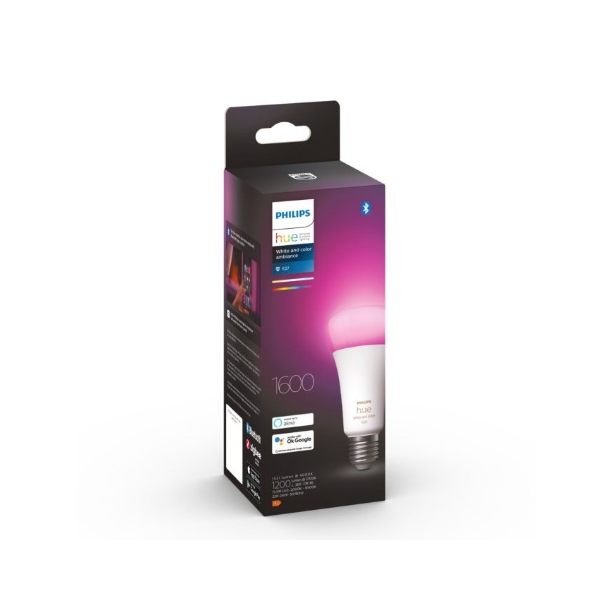 LED Prigušiva žarulja Philips Hue White And Color Ambiance A67 E27/13,5W/230V 2000-6500K
