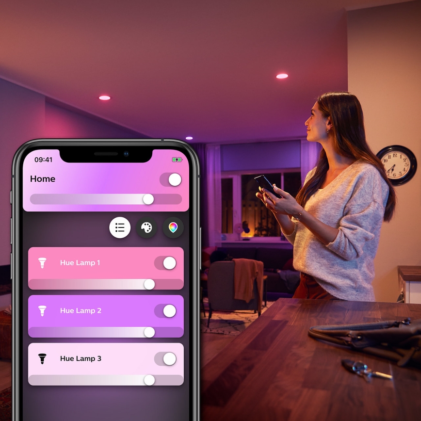 LED Prigušiva žarulja Philips Hue White And Color Ambiance E27/6,5W/230V 2000-6500K
