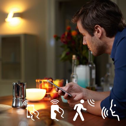 LED Prigušiva žarulja Philips Hue WHITE AMBIANCE 1xE27/8,5W/230V 2200-6500K + DU