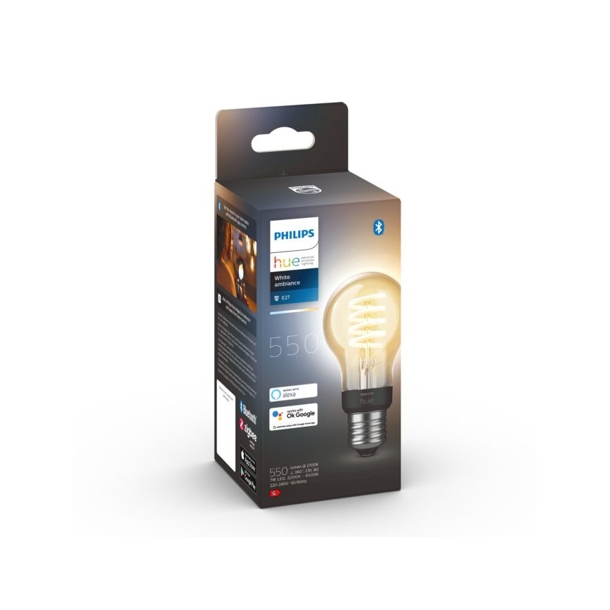 LED Prigušiva žarulja Philips Hue WHITE AMBIANCE A60 E27/7W/230V 2200-4500K