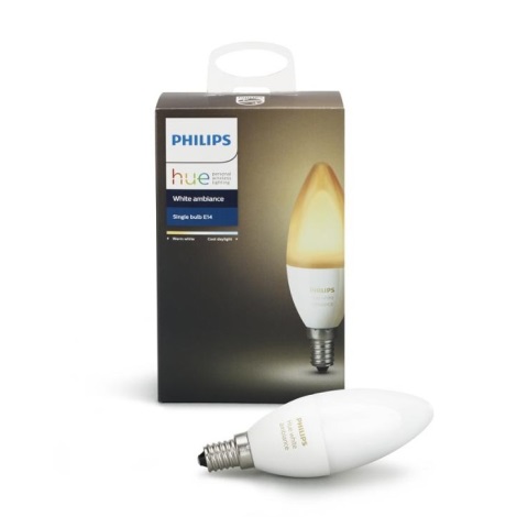 LED Prigušiva žarulja Philips Hue WHITE AMBIANCE E14/6W/230V 2200-6500K