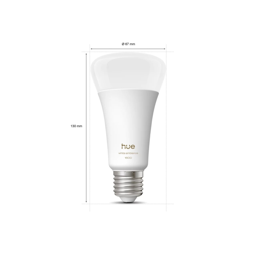 LED prigušiva žarulja Philips Hue WHITE AMBIANCE E27/11,8W/230V 1000-20000K
