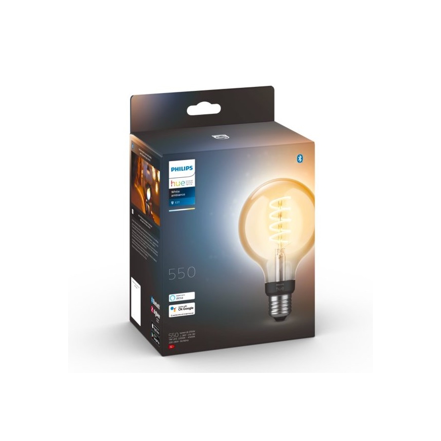 LED Prigušiva žarulja Philips Hue WHITE AMBIANCE G93 E27/7W/230V 2200-4500K