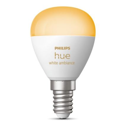 LED Prigušiva žarulja Philips Hue WHITE AMBIANCE P45 E14/5,1W/230V 2200-6500K