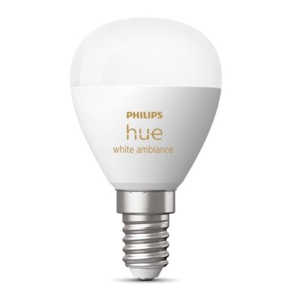 LED Prigušiva žarulja Philips Hue WHITE AMBIANCE P45 E14/5,1W/230V 2200-6500K