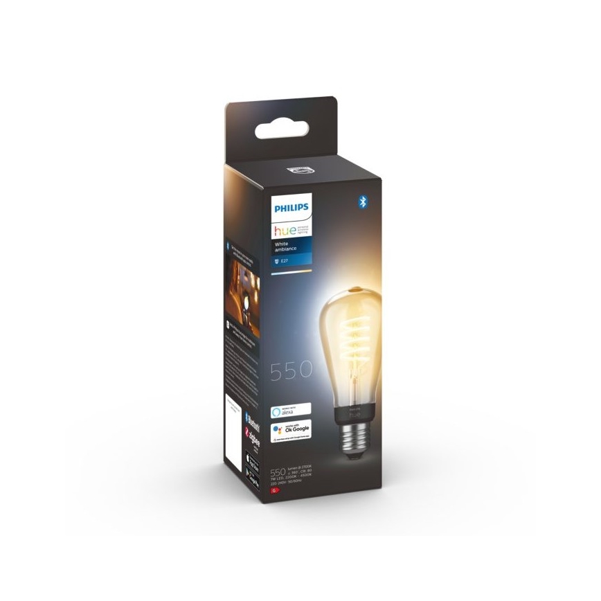 LED  Prigušiva žarulja Philips Hue WHITE AMBIANCE ST64 E27/7W/230V 2200-4500K