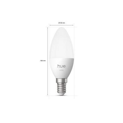 LED prigušiva žarulja Philips Hue White B39 E14/3,9W/230V 2700K
