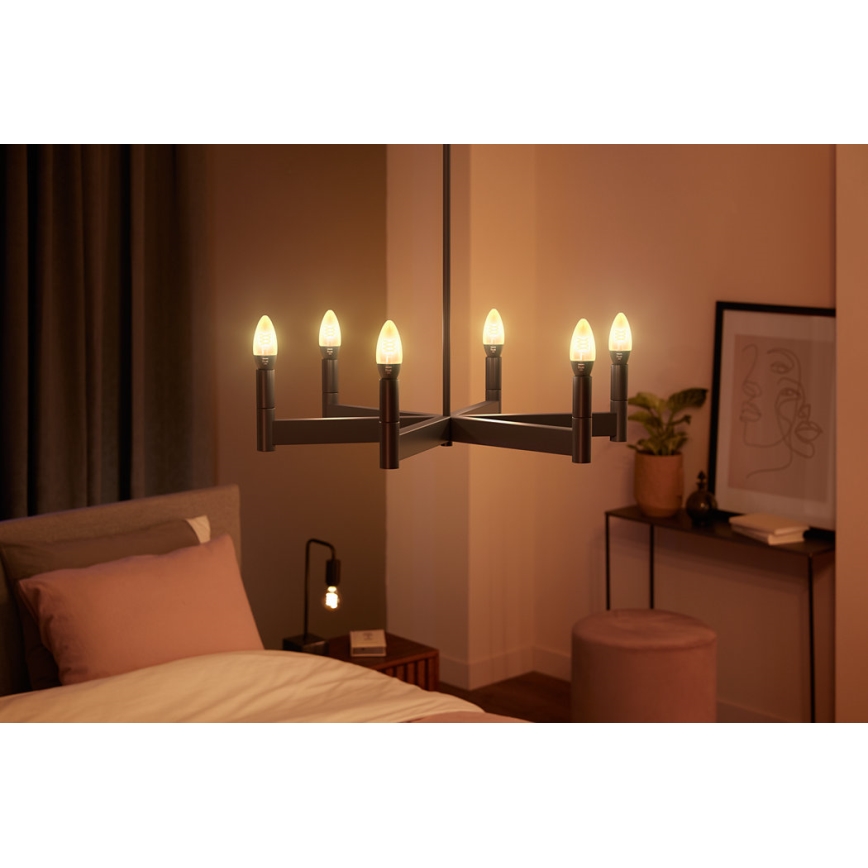 LED Prigušiva žarulja Philips Hue WHITE FILAMENT E14/4,5W/230V 2100K