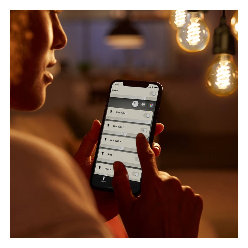 LED Prigušiva žarulja Philips Hue WHITE FILAMENT G93 E27/7,2W/230V 2100K
