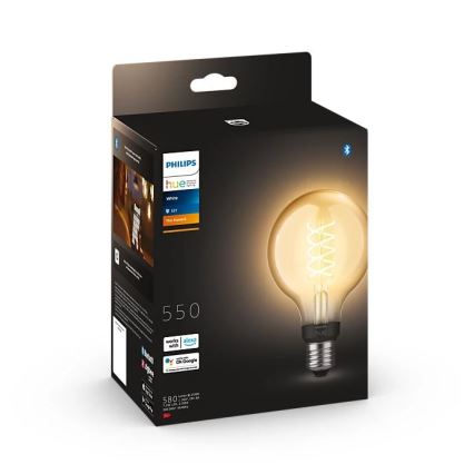 LED Prigušiva žarulja Philips Hue WHITE FILAMENT G93 E27/7,2W/230V 2100K