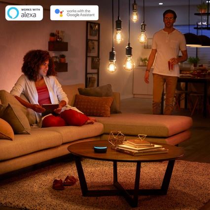 LED Prigušiva žarulja Philips Hue WHITE FILAMENT ST64 E27/7W/230V 2100K