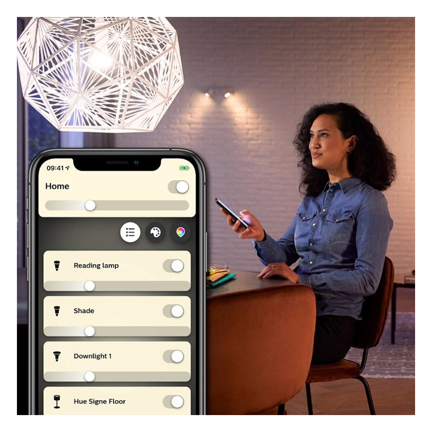 LED Prigušiva žarulja Philips Hue WHITE FILAMENT ST64 E27/7W/230V 2100K