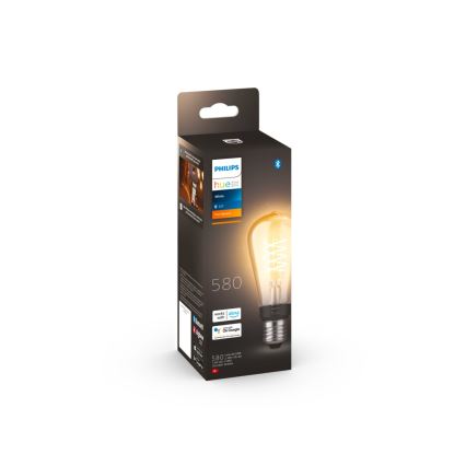 LED Prigušiva žarulja Philips Hue WHITE FILAMENT ST64 E27/7W/230V 2100K