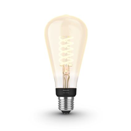 LED Prigušiva žarulja Philips Hue WHITE FILAMENT ST72 E27/7W/230V 2100K