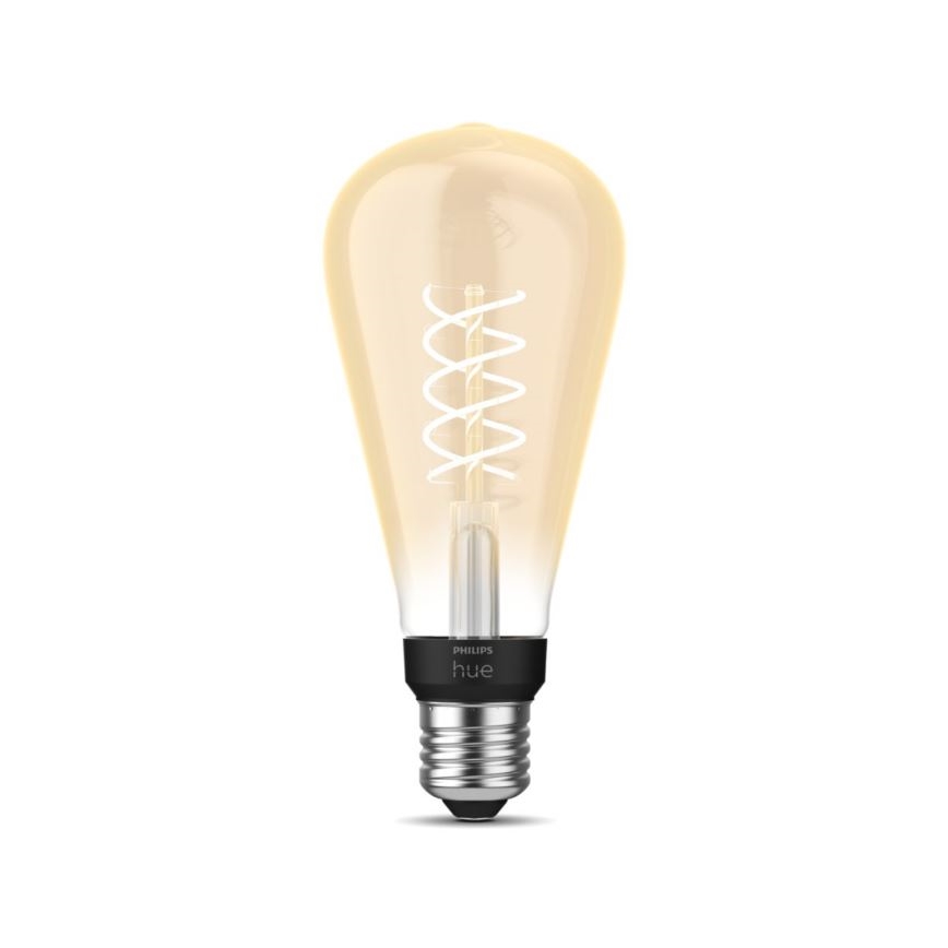 LED Prigušiva žarulja Philips Hue WHITE FILAMENT ST72 E27/7W/230V 2100K