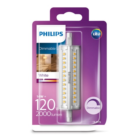 LED Prigušiva žarulja Philips R7s/14W/230V 3000K 118 mm