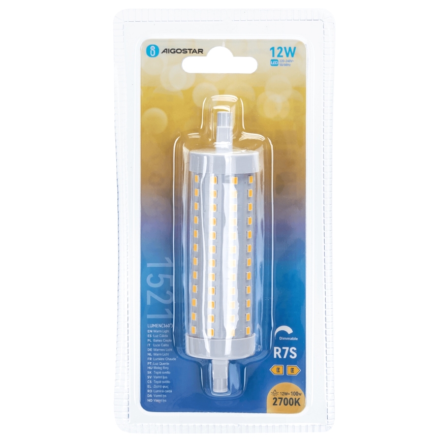 LED Prigušiva žarulja R7s/12W/230V 2700K - Aigostar