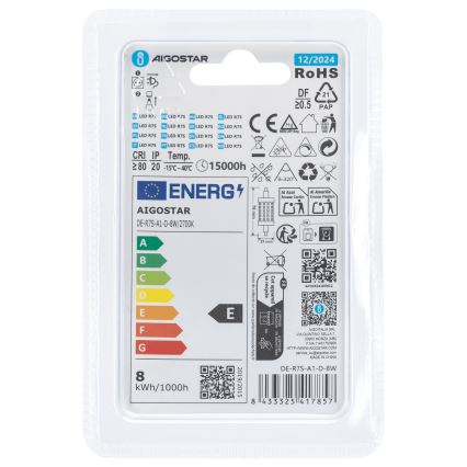 LED Prigušiva žarulja R7s/8W/230V 2700K - Aigostar