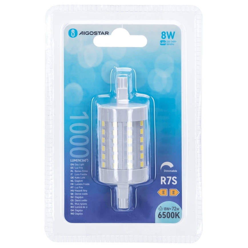 LED Prigušiva žarulja R7s/8W/230V 6500K - Aigostar