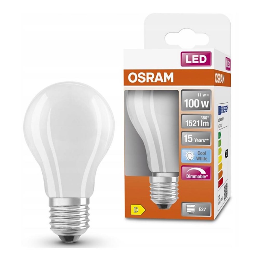 LED Prigušiva žarulja RETROFIT A60 E27/11W/230V 4000K - Osram