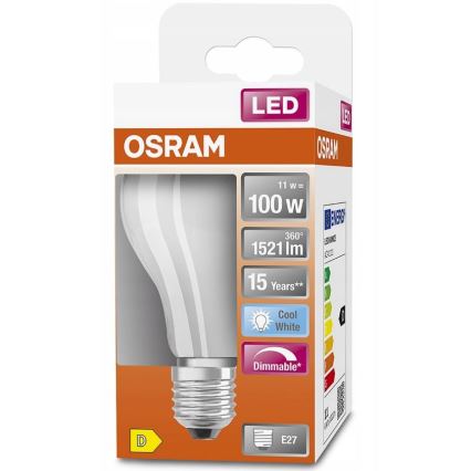 LED Prigušiva žarulja RETROFIT A60 E27/11W/230V 4000K - Osram